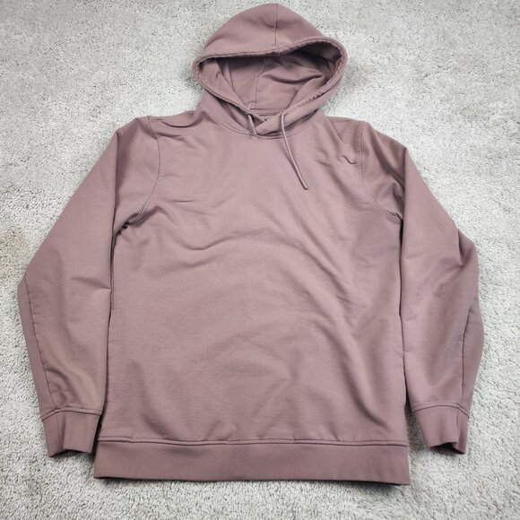 Cuts Clothing Hoodie Mens Size Medium Dusty Pink Classic Fit Pullover Sweatshirt - Picture 3 of 7